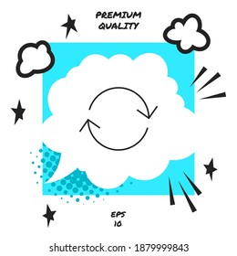 Reload - line icon. Graphic elements for your design