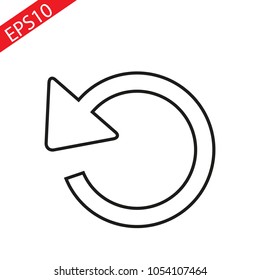 reload line icon. Refresh symbol