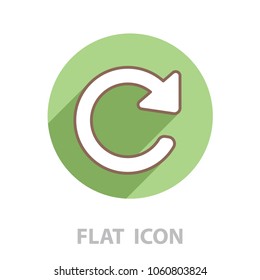 reload line icon. Refresh symbol