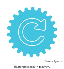 reload line icon. Refresh symbol