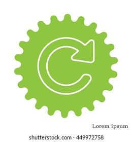 reload line icon. Refresh symbol