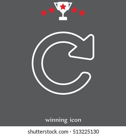 reload line icon. Refresh symbol