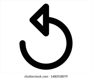 reload line icon - vector