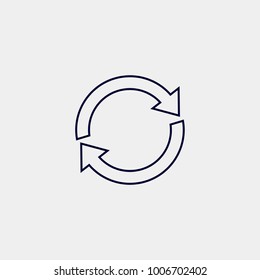 reload line icon, Vector illustration
