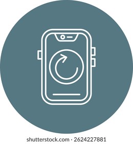 Recarregar design de ícone de vetor de linha