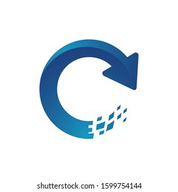 reload logo design vector stylish loading icon circular Arrow Symbol  illustrations