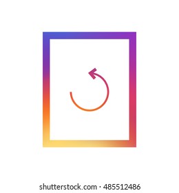 Reload logo vector, clip art. Also useful as icon, web UI element, symbol, graphic image, silhouette and illustration.