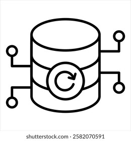 Reload Outline Icon Vector Illustration