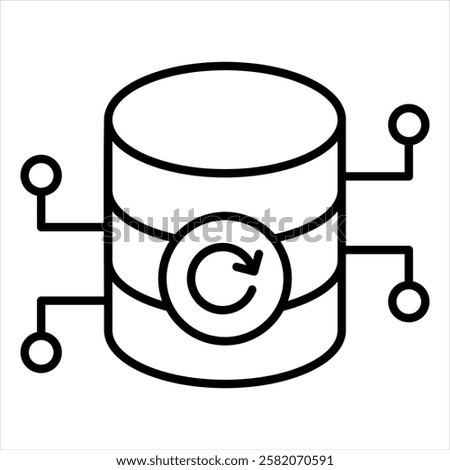 Reload Outline Icon Vector Illustration