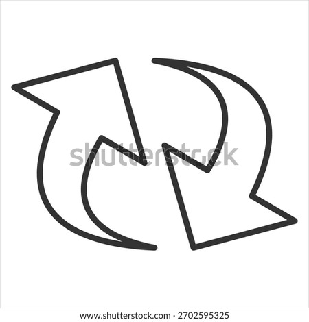 Reload Outline Icon Vector Illustration