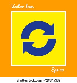 Reload or Recycle Icon. Eps-10.