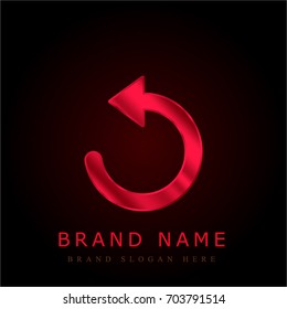 Reload red chromium metallic logo