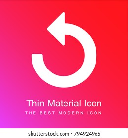 Reload red and pink gradient material white icon minimal design