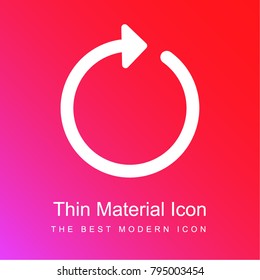 Reload red and pink gradient material white icon minimal design