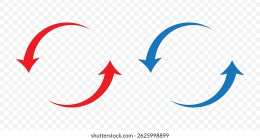 Reload refresh icon for simple flat style ui design icon set on Transparent Background. EPS 10.