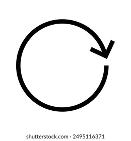 Reload, refresh icon vector button