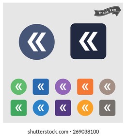 reload refresh rotation loop pictogram. flat solid color background circle and rectangular background. vector illustration