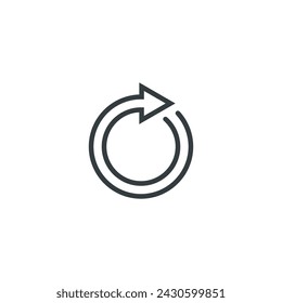 Reload refresh update arrow icon, vector illustration