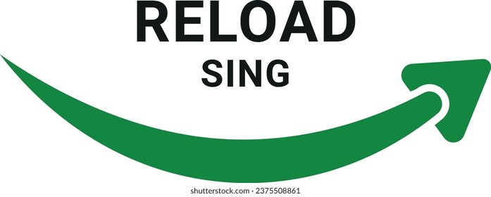 Reload sing logo for your brand and business, abstract logo, letter logo