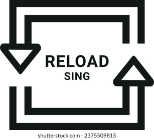 Reload sing logo for your brand and business, abstract logo, letter logo