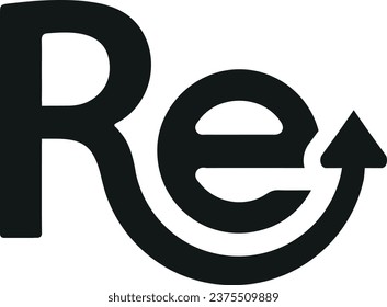 Reload sing logo for your brand and business, abstract logo, letter logo