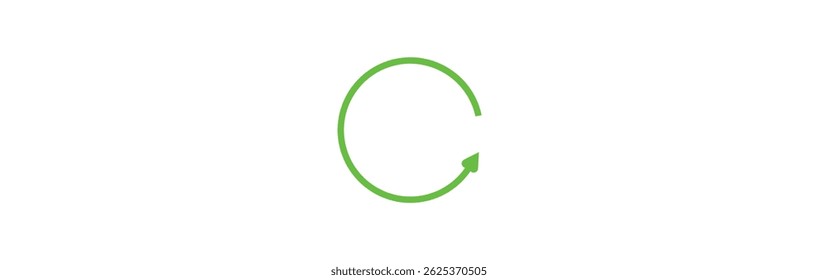 reload symbol icon. Set of circle arrows. Vector elements. Black loading symbol.