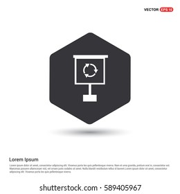 Reload Symbol in presentation board icon