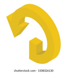 
Reload symbol vector, circular arrow design 
