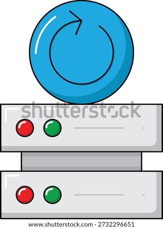 reload system computer illustration Icon