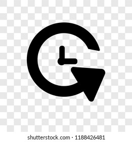 Reload Time vector icon isolated on transparent background, Reload Time transparency logo concept