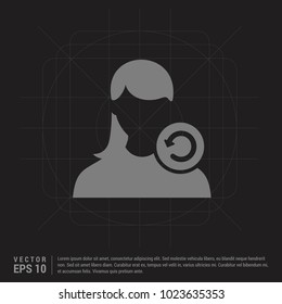 Reload User Icon - Black Creative Background