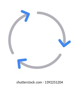 reload vector color line icon