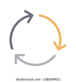reload vector color line icon 