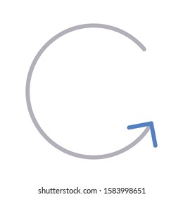 reload vector color line icon 