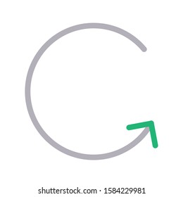 reload vector color line icon 