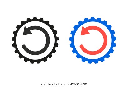 Reload    vector icon. Illustration isolated for graphic and web design.