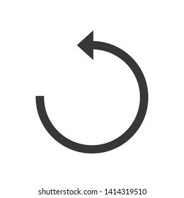 Reload vector icon in modern design style for web site and mobile app