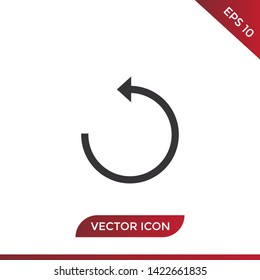 Reload vector icon in modern design style for web site and mobile app