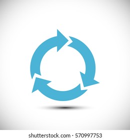 Reload Vector Icon. Progress indicator Bar. Arrows circle Icon.