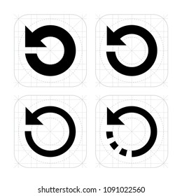 Reload vector icons set