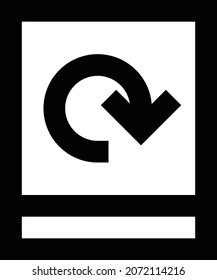 reload vector illustration isolated on a transparent background. storke vector icons for concept or web graphics.
