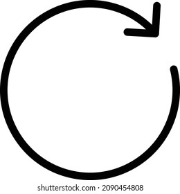 recargar ilustración vectorial aislada en un fondo transparente. iconos vectoriales de glifo para el concepto o gráficos web.
