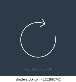 Reload Vector Line Icon.