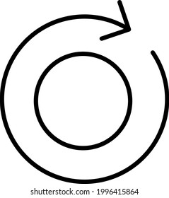 Reload Vector Line Icon Design
