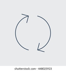 Reload Vector Line Icon. Eps.-10.