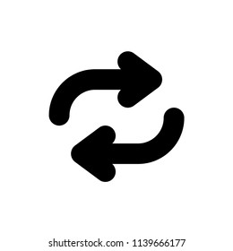 Reload vector logo flat icon.