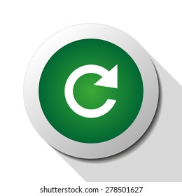 Reload, web icon. Vector design