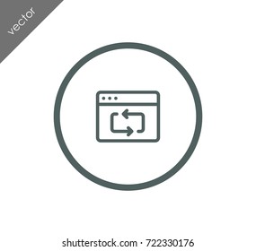 Reload web page icon