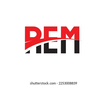 REM Letter Initial Logo Design Vector Illustration