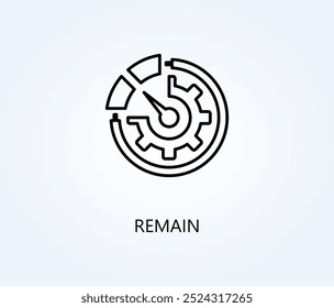 Permanecer Vector, Icono O Logotipo Ilustración De Símbolo De Signo